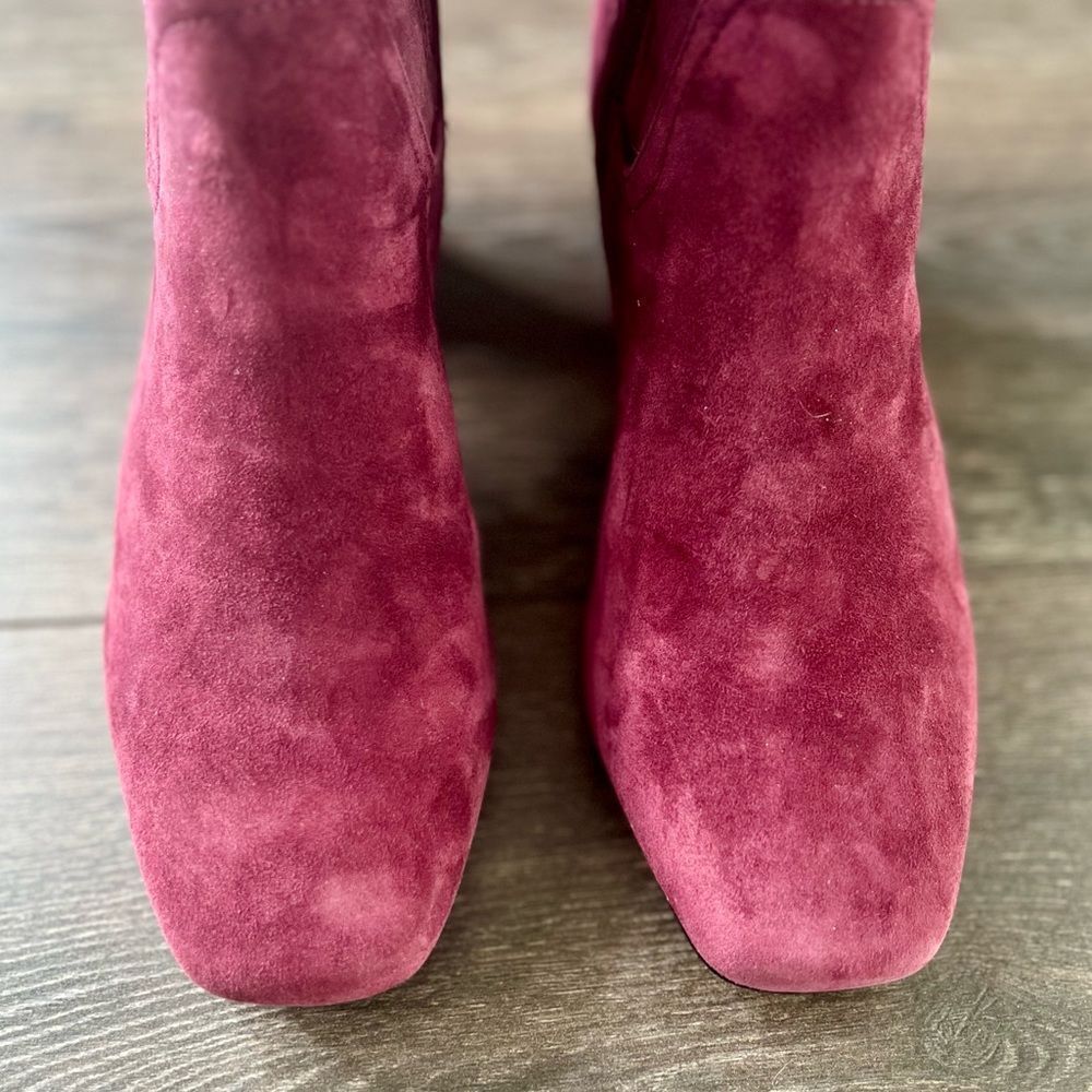Draper James Bethany Ankle Booties in Burgundy. Size 7. NWOT! - Picture 3 of 16